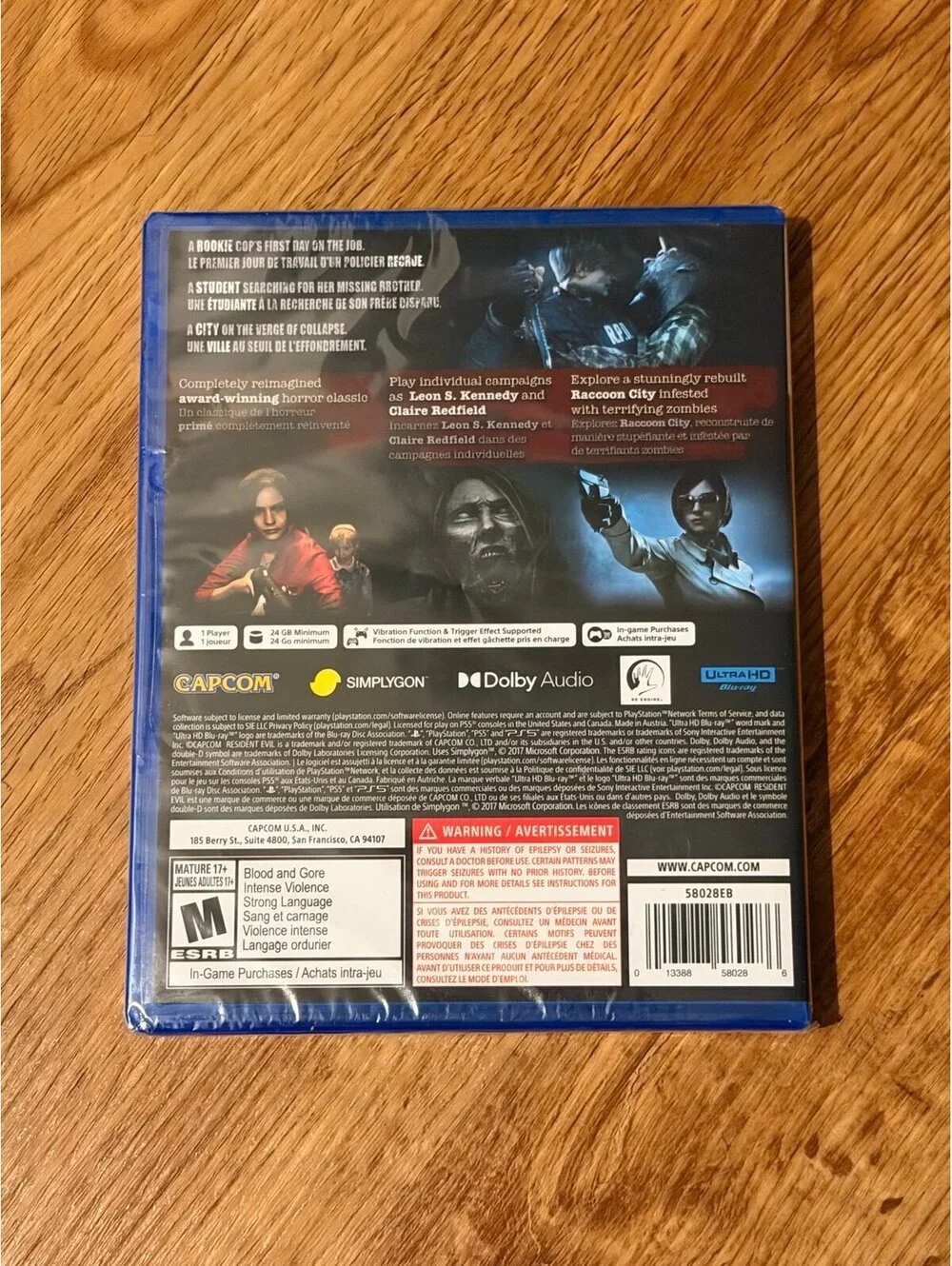 Resident Evil 2 for PlayStation 5